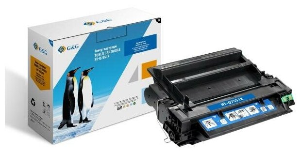 G&G HP [Q7551X] LaserJet P3005/M3035MFP/M3027MFP Black (увеличенный ресурс) [NT-C7551XC]