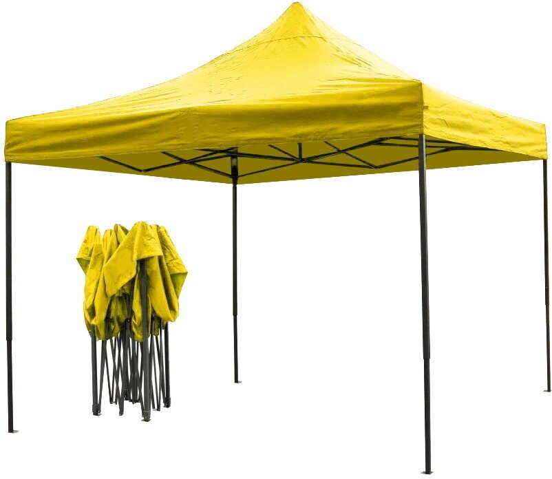 Тент-шатер "Отдых" раздвижной 3*3*25м желтый