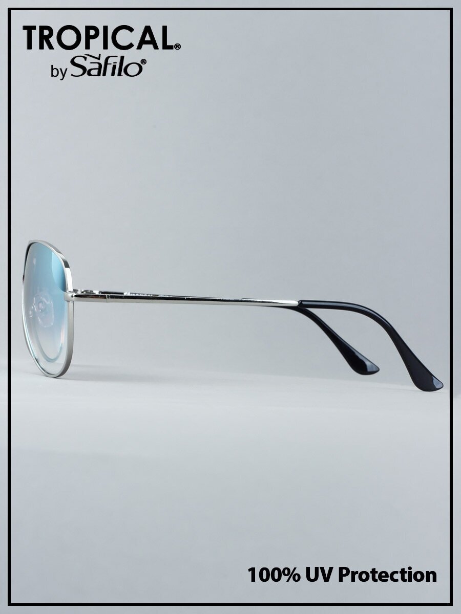 Солнцезащитные очки TROPICAL BREEZEWAY Серебристый - фотография № 3