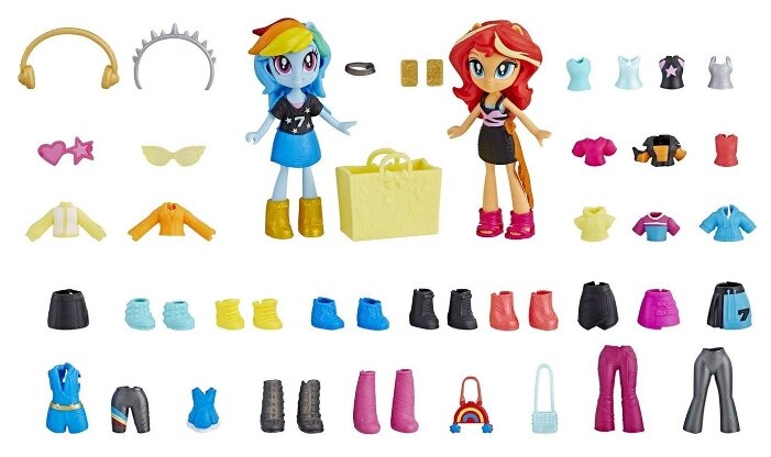 Набор игровой MLP Equestria Girls Мини-кукла Лучшие друзья Радуга Дэш и ...