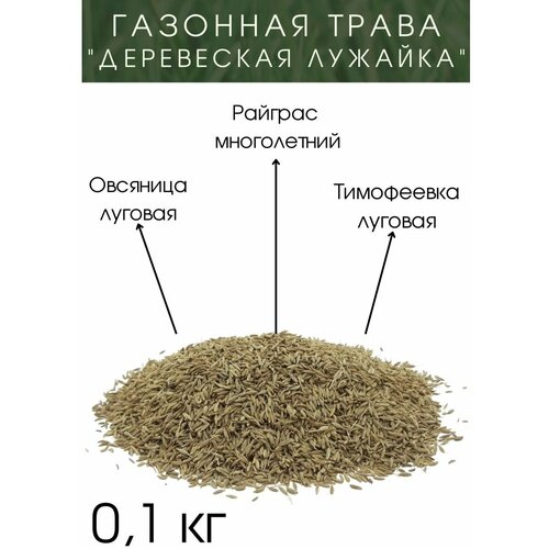 Семена Деревенская Лужайка 0.1 кг семена газона деревенская лужайка 1 кг