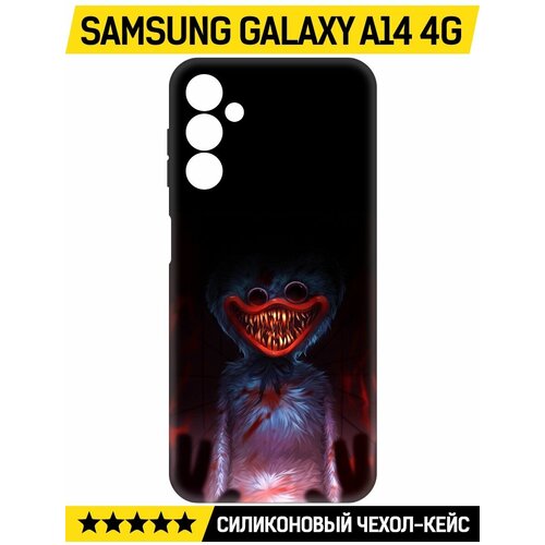 Чехол-накладка Krutoff Soft Case Атака Хаги Ваги для Samsung Galaxy A14 4G (A145) черный чехол накладка krutoff soft case хаги ваги мама длинные ноги для samsung galaxy a14 4g a145 черный