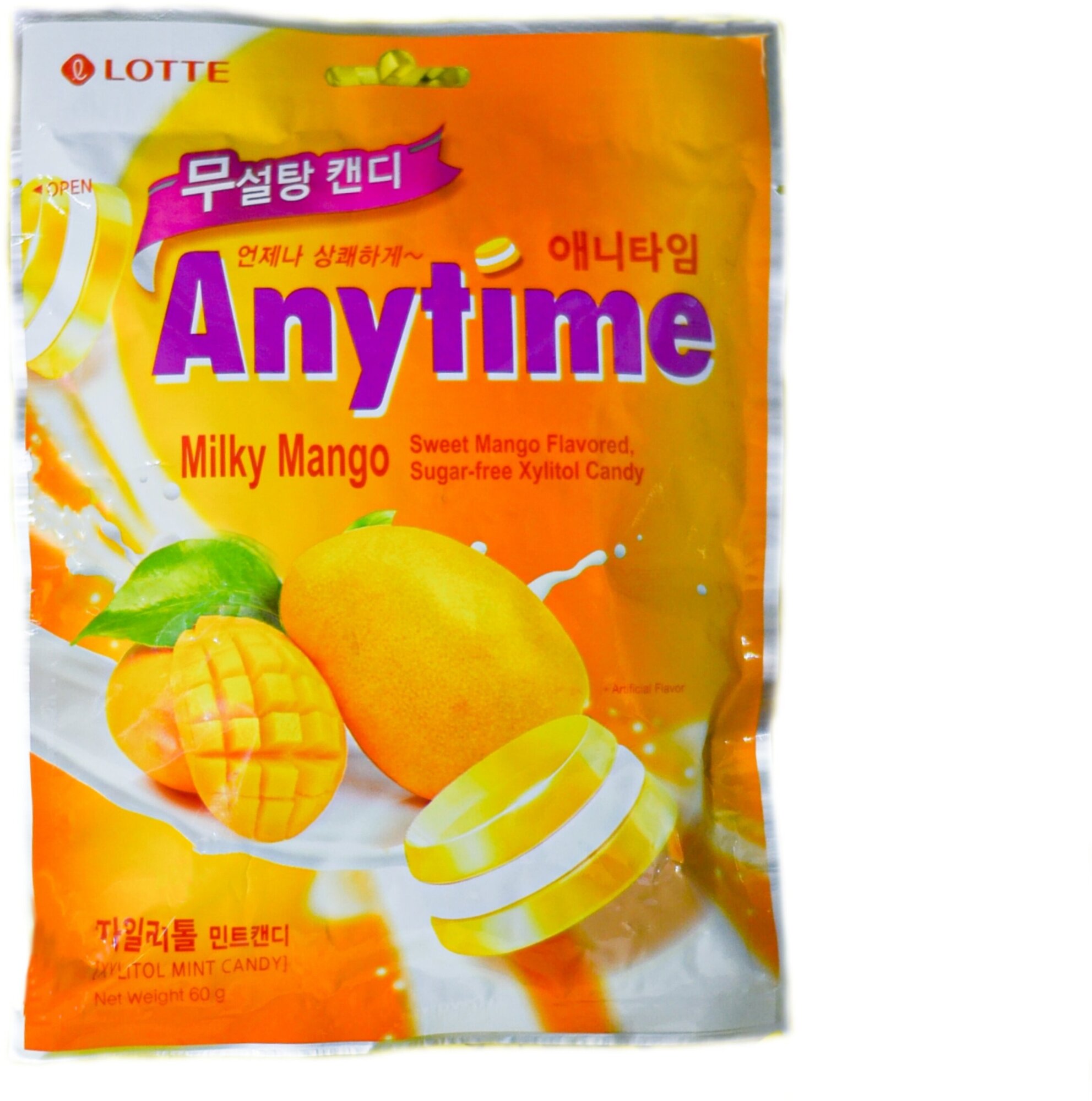 Леденцы Lotte Anytime milky mango, 60 г - фотография № 6