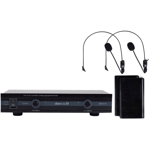 Don Music DM-414HS 2-х канальная радиосистема с двумя головными микрофонамиVHF 210260 MHz 650000₽