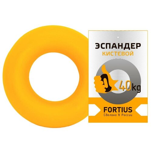 Эспандер-кольцо FORTIUS 40 кг желтый