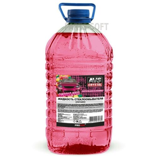 AVS A07578S Жидкость стеклоомывателя летняя 5л (BubbleGum, ПЭТ)