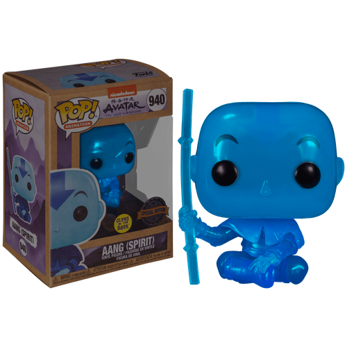 Фигурка Funko POP Aang Spirit GitD (Эксклюзив BoxLunch) из аниме Avatar: The Last Airbender 940 Аанг Мир духов светящийся Аватар: Легенда об Аанге