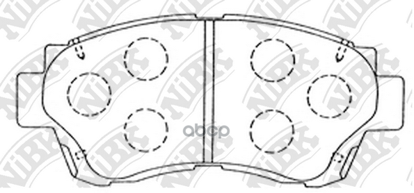 Колодки Тормозные Toyota Camry (91-96), Celica (2.0) (93-99) Передние (4Шт.) Nibk NiBK арт. PN1228