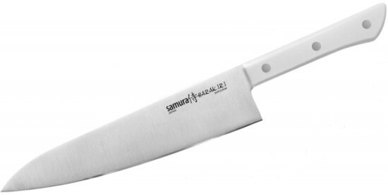 Нож кухонный Samura HARAKIRI SHR-0085W Шеф 208 мм, коррозионно-стойкая сталь, ABS пластик