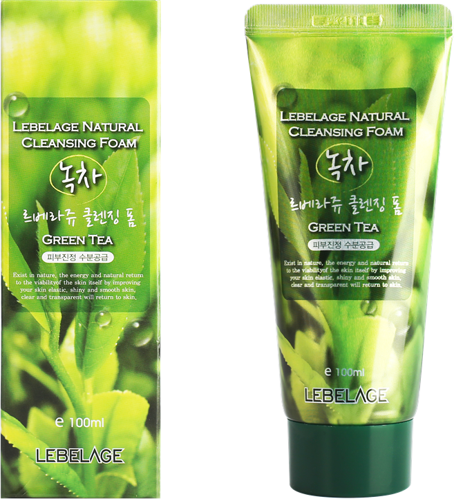 Пенка для умывания с зеленым чаем Lebelage Green Tea Cleansing Foam 100ml - фотография № 14