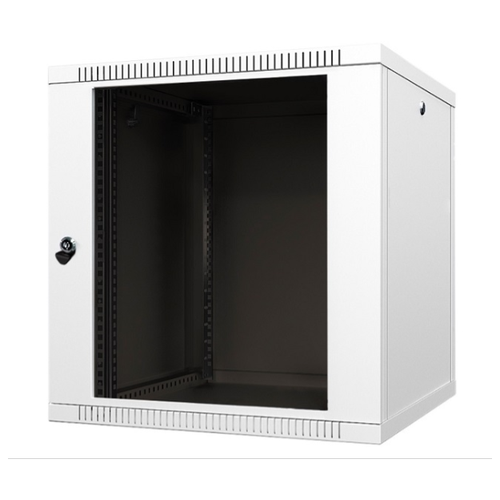 Телекоммуникационный серверный шкаф 19 дюймов настенный 12u 600х600 cерый дверь стекло, Alvm-b12.600g