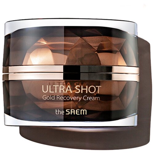 Антивозрастной крем для лица с золотом The Saem Ultra Shot Gold Recovery Cream