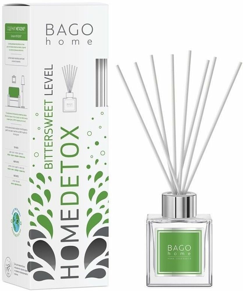 Диффузор ароматический BAGO home нейтрализатор запахов кисло-сладкий 100 мл