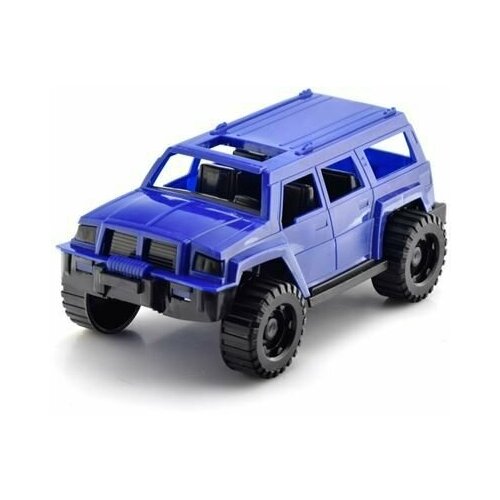 Машинка внедорожник пластиковый, длина 26 см, цвет синий, игрушка джип для мальчика