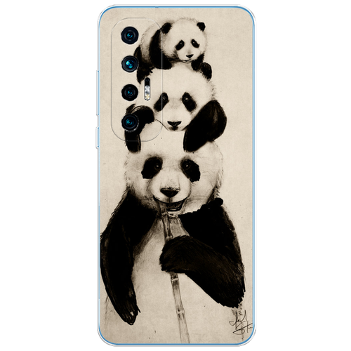 пластиковый чехол семейство панды на xiaomi mi6 сяоми ми 6 Силиконовый чехол на Xiaomi Mi 10S / Сяоми Ми 10S Семейство панды