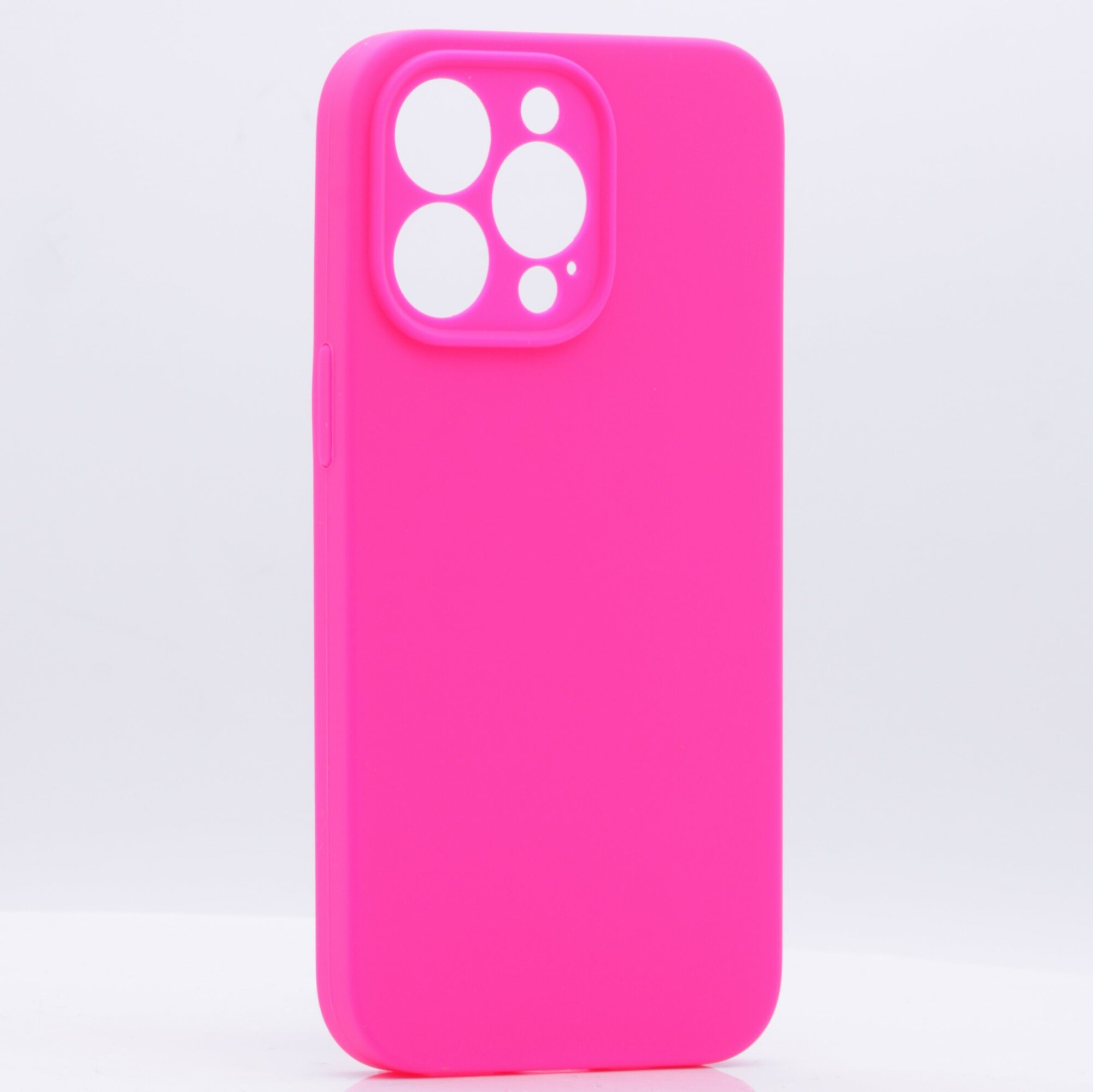 Silicone Cover для Iphone 13 Pro ярко-розовый без логотипа