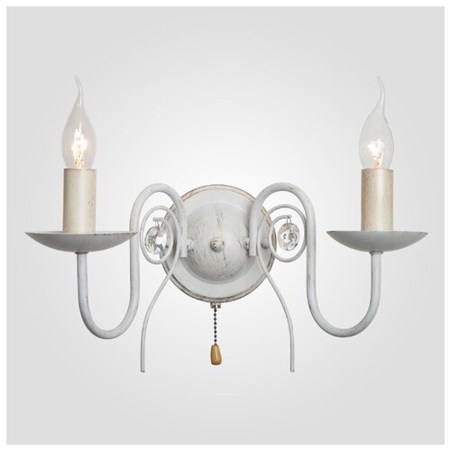 фото Бра в классическом стиле eurosvet 60018/2 белый с золотом