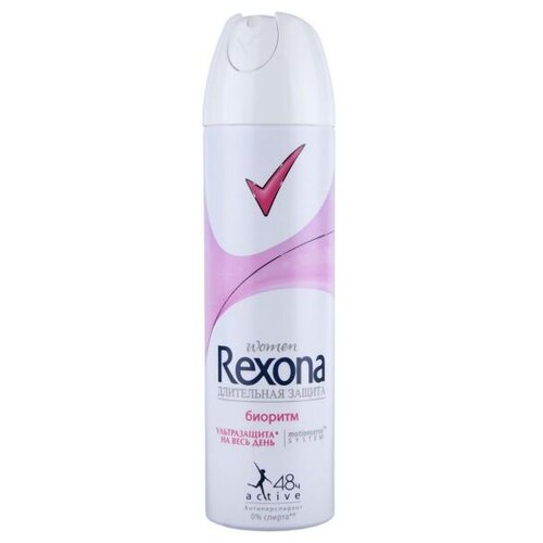 Rexona Антиперспирант Биоритм, спрей, 200 мл, 167 г антиперспирант дезодорант спрей rexona антибактериальная свежесть защита 150мл х 3шт