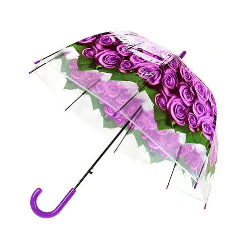 Мини-зонт Домашняя мода, полуавтомат, прозрачный, для женщин