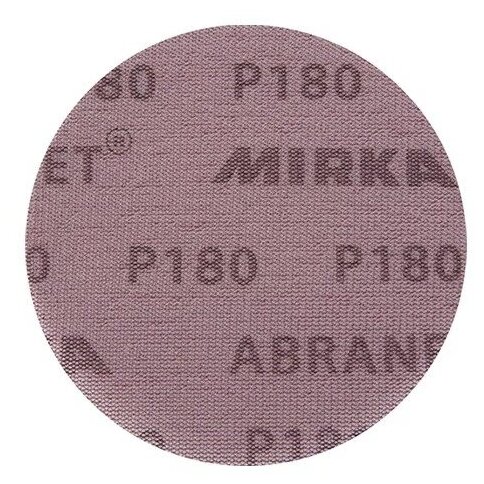 Диск шлифовальный Mirka Abranet d150 мм P180 на липучку сетчатая основа (5 шт.)