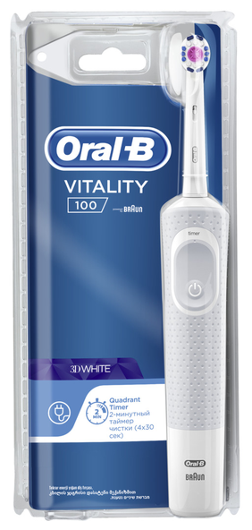 Электрическая зубная щетка Oral-B Vitality 100 3D White фото 6