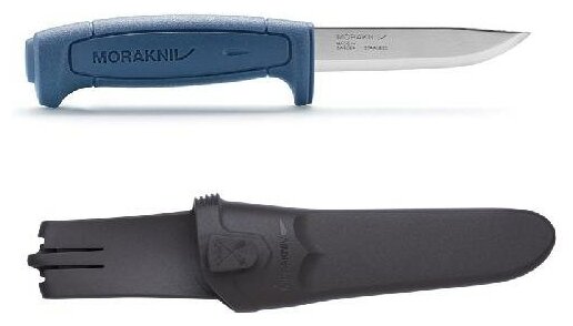 Morakniv Нож Basic 546, нержавеющая сталь, синяя ручка 12241