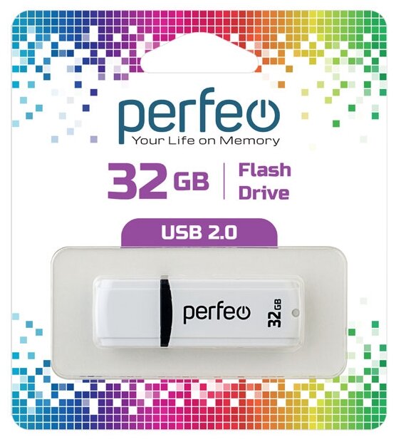 USB флешка Perfeo USB 32GB C02 White
