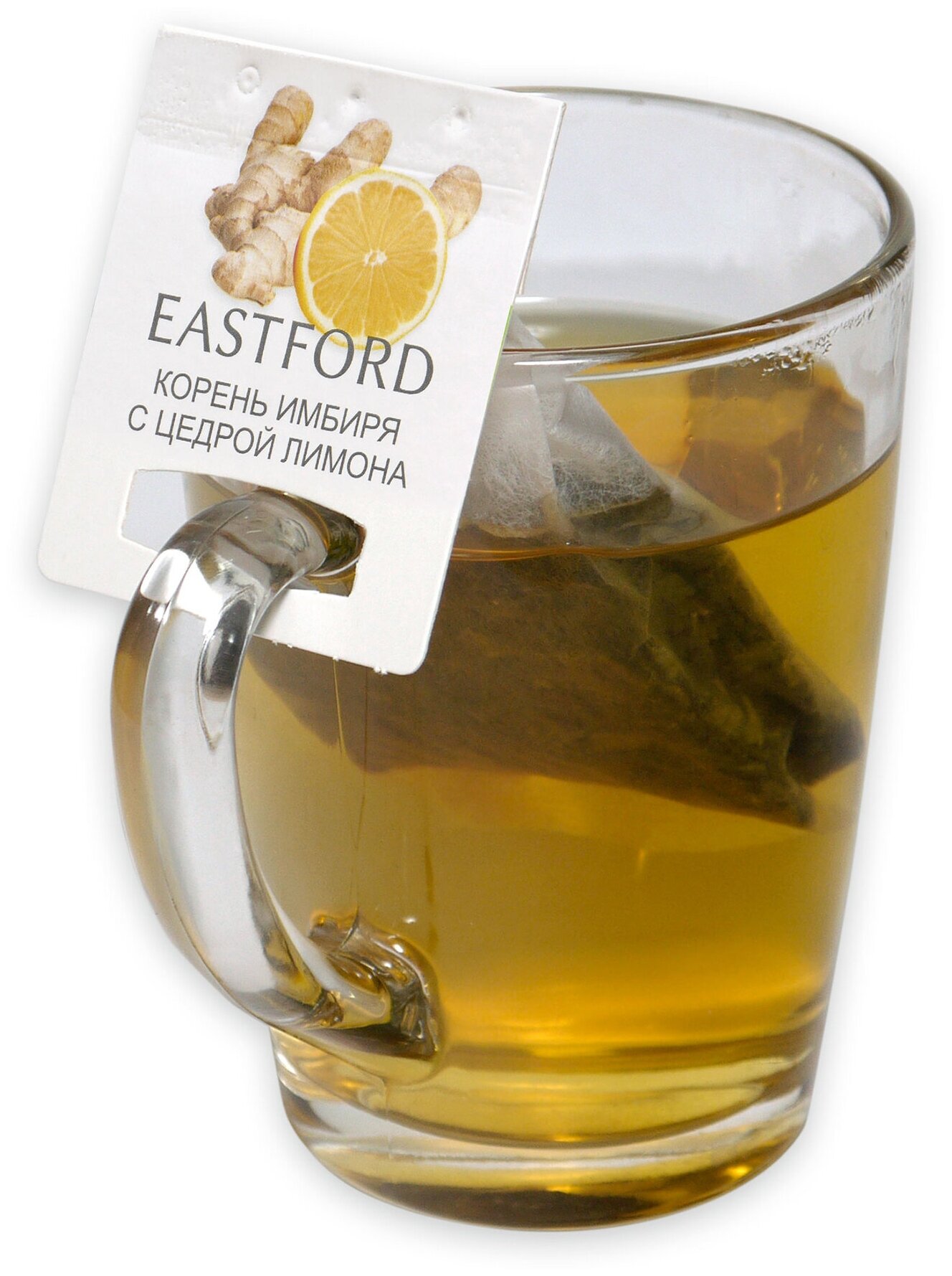 Чай EASTFORD Корень имбиря с цедрой лимона в больших макси фильтр-пакетах - фотография № 7