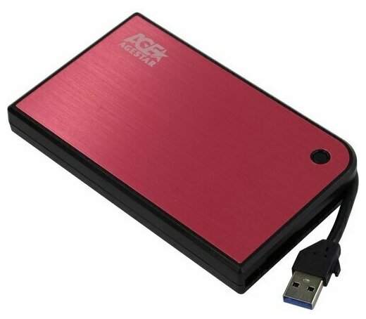 Бокс для SSD или HDD 2.5" Agestar 3UB2A14-Red
