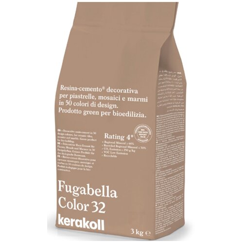 Kerakoll Fugabella Color 32 затирка для швов полимерцементная (50 оттенков) 3 кг.