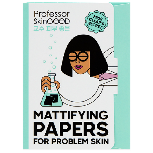 Матирующие салфетки для лица Professor SkinGOOD, Mattifying Papers для проблемной кожи, 50 шт.