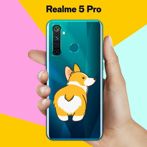 Силиконовый чехол на realme 5 Pro Корги / для Реалми 5 Про силиконовый чехол на realme 5 pro реалми 5 про веселые корги