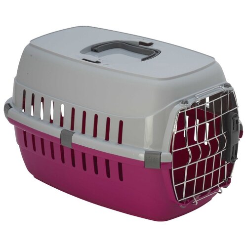 фото Клиппер-переноска для кошек и собак moderna road runner i spring lock 49х30.1х32 см ярко-розовый