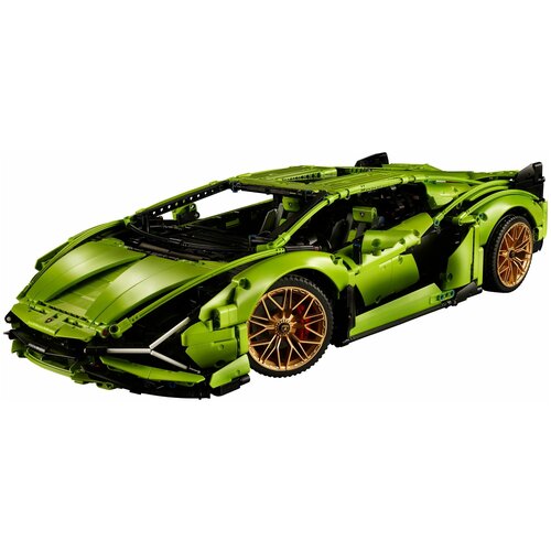 Конструктор Technic Автомобиль Суперкар Supercar Ламба Ламборгини 80096 Lamborghini Sian FKP 37 Green, зеленый, 3696 дет.