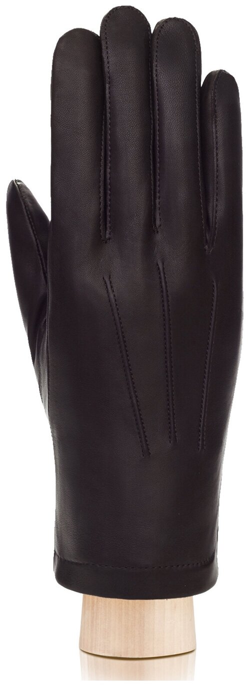 Перчатки мужские кожаные ELEGANZZA, размер 9.5(L), коричневый