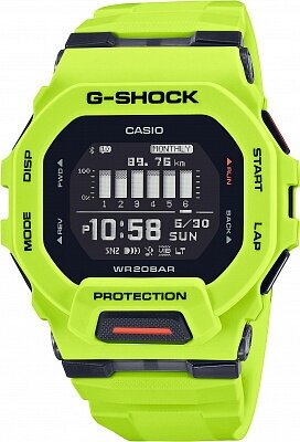 Наручные часы CASIO G-Shock GBD-200-9E, желтый, черный