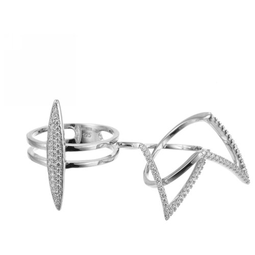 фото Element47 кольцо из серебра 925 пробы с кубическим цирконием wr25242-w_001_wg, размер 18.5