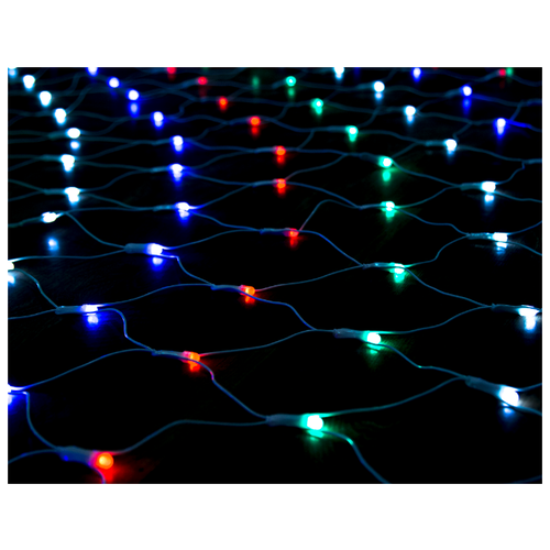фото Гирлянда светодиодная luxor сетка (вс-680) 3,50х1,5 м мультицветная