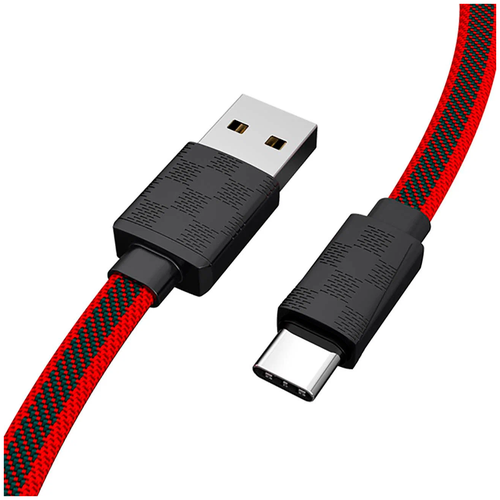 Кабель TFN USB - Type-C (TFN-C-GUC-USBC), 1 м, черный/красный