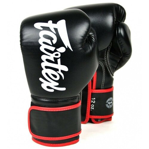 Боксерские перчатки Fairtex Boxing gloves BGV14 Black 10 унций