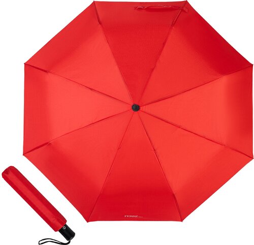 Зонт Ferre, автомат, купол 98 см, 8 спиц, система «антиветер», красный