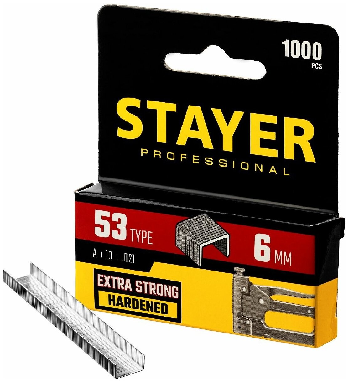 Скобы для степлера STAYER узкие тип 53 6 мм 1000 шт. (3159-06_z02)