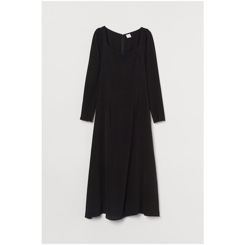 Платье H&M, вискоза, размер 6, черный