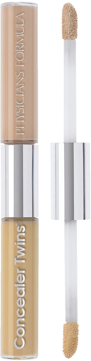 PHYSICIANS FORMULA Консилер для лица Concealer Twins 2-in1 Correct & Cover Cream Concealer, 6,8 г, Желтый и светлый