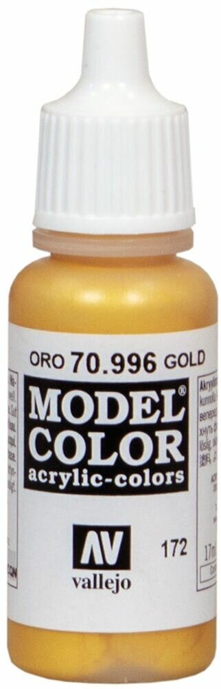 Аксессуар для Warhammer Vallejo Краска Model Color Золото 996 (Model Color: Gold 70.996)