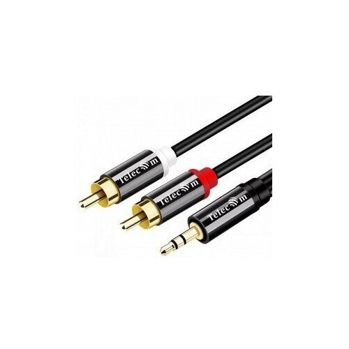 Telecom кабели Кабель соединит 3.5 Jack M - 2xRCA M , 3м PRO 7958820049699 3 5mm rca cable jack 3 5 mm jack to 2 rca aux male to male 2 rca adapter speaker cable 0 5m 1m 3m stereo audio cable