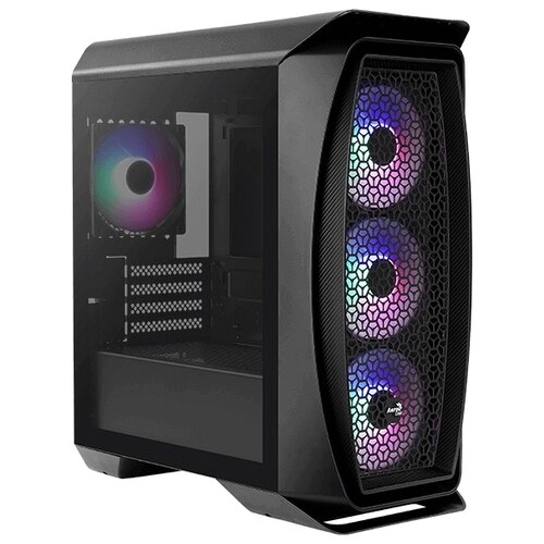 Компьютерный корпус AeroCool Aero One Mini Frost черный компьютерный корпус aerocool aero one eclipse черный