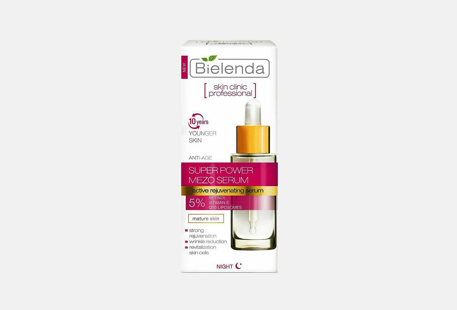 Омолаживающая сыворотка для лица bielenda skin clinic professional