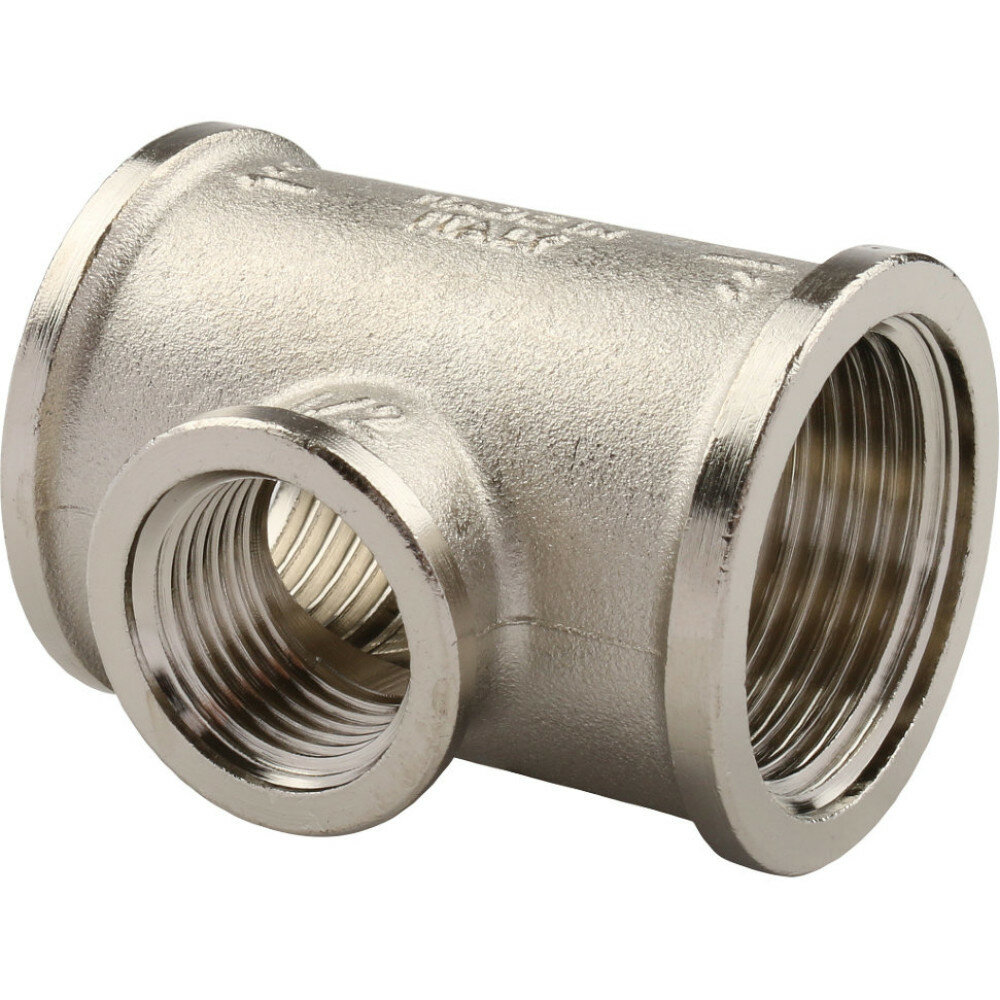 фото Tiemme Тройник ВВ никелированный 3/4х1/2х3/4 | 1500151