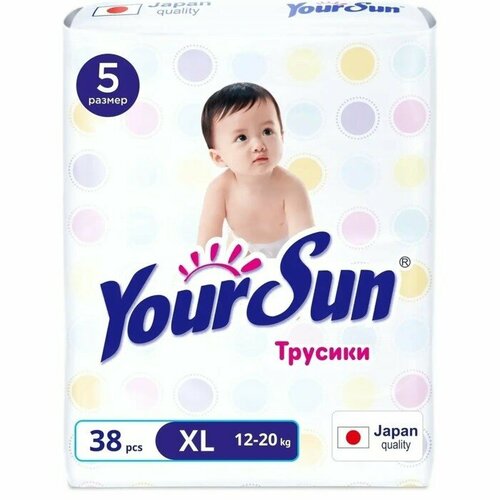 Подгузники-трусикиYourSun XL (12-20 кг), 38 шт